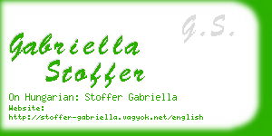 gabriella stoffer business card